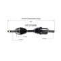 GSP NCV53568 02-06 Nissan Sentra (2.5) CV Axle Assembly  - Front Left