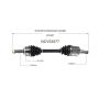 GSP NCV53577 02-06 Nissan Altima (2.5) CV Axle Assembly  - Front Left