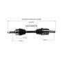 GSP NCV53579 02-06 Nissan Altima (2.5) CV Axle Assembly  - Front Left
