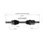 GSP NCV53585 02-03 Nissan Maxima CV Axle Assembly  - Front Left