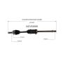GSP NCV53589 2001 Nissan Maxima CV Axle Assembly  - Front Right