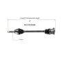 GSP NCV53594 03-08 INFINITI FX35 CV Axle Assembly  - Front Left