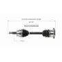 GSP NCV53595XD INFINITI, Nissan CV Axle Assembly  - Front