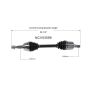 GSP NCV53599 03-07 Nissan Murano CV Axle Assembly  - Front Left