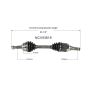 GSP NCV53619 2001 Nissan Maxima CV Axle Assembly  - Front Left