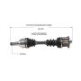 GSP NCV53902 81-83 Nissan 280ZX CV Axle Assembly  - Rear