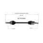 GSP NCV53905 07-12 Nissan Versa CV Axle Assembly  - Front Left