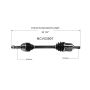 GSP NCV53907 Nissan CV Axle Assembly  - Front Left