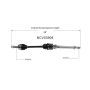 GSP NCV53908 Nissan (1.8) CV Axle Assembly  - Front Right