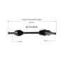 GSP NCV53909 Nissan CV Axle Assembly  - Front Left