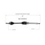 GSP NCV53910 Nissan (1.8) CV Axle Assembly  - Front Right