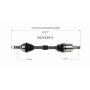 GSP NCV53911 Nissan (Coupe - 2.5 - FWD) CV Axle Assembly  - Front Left