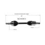 GSP NCV53913 07-12 Nissan Altima (3.5) CV Axle Assembly  - Front Left