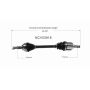 GSP NCV53918 07-12 Nissan Sentra CV Axle Assembly  - Front Left