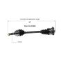 GSP NCV53986 95-98 Nissan 240SX CV Axle Assembly  - Rear Right