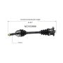 GSP NCV53989 90-98 Nissan 240SX CV Axle Assembly  - Rear Left