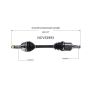 GSP NCV53993 09-14 Nissan Murano CV Axle Assembly  - Front Left