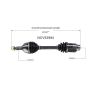 GSP NCV53994 09-14 Nissan Murano (AWD) CV Axle Assembly  - Front Right
