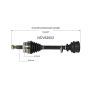 GSP NCV62003 91-98 Saab 9000 (2.3, 3.0) CV Axle Assembly  - Front