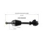 GSP NCV62006 99-02 Saab 9-3 CV Axle Assembly  - Front Right