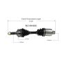 GSP NCV64500 99-02 Daewoo Lanos (1.6) CV Axle Assembly  - Front Right