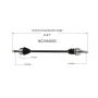 GSP NCV64503 99-02 Daewoo Lanos (1.6) CV Axle Assembly  - Front Right
