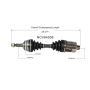 GSP NCV64508 99-02 Daewoo Nubira CV Axle Assembly  - Front