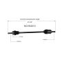 GSP NCV64513 99-02 Daewoo Nubira CV Axle Assembly  - Front Right