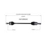GSP NCV66000 Subaru CV Axle Assembly  - Front