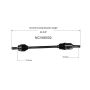 GSP NCV66002 Subaru CV Axle Assembly  - Front
