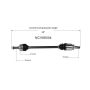 GSP NCV66004 Subaru (Sedan/Wagon - 2.5, 3.0) CV Axle Assembly