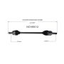 GSP NCV66012 Subaru CV Axle Assembly  - Front