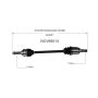 GSP NCV66014 04-07 Subaru Impreza CV Axle Assembly  - Rear