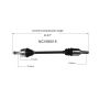 GSP NCV66015 Saab, Subaru (Wagon) CV Axle Assembly