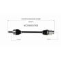 GSP NCV66037XD Subaru (1.8, 2.2, 2.5 - AWD) CV Axle Assembly  - Front
