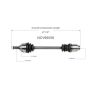GSP NCV66058 2004 Subaru Impreza WRX STI (Sedan) CV Axle Assembly  - Front