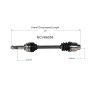 GSP NCV66059 89-94 Subaru Justy CV Axle Assembly  - Front