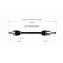 GSP NCV66503XD Subaru (Sedan/Wagon) CV Axle Assembly  - Front