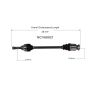GSP NCV66921 90-94 Subaru Legacy (AWD) CV Axle Assembly  - Rear Left