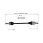 GSP NCV66924 Subaru (2.5, 3.0) CV Axle Assembly  - Rear