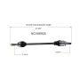 GSP NCV66925 Subaru CV Axle Assembly  - Rear