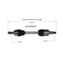 GSP NCV68001 06-13 Suzuki Grand Vitara CV Axle Assembly  - Front Right