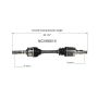 GSP NCV68010 Geo, Suzuki CV Axle Assembly  - Front Right