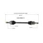 GSP NCV68011 99-00 Suzuki Esteem (1.6) CV Axle Assembly  - Front Left