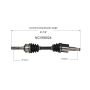 GSP NCV68024 Geo, Suzuki CV Axle Assembly  - Front