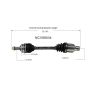GSP NCV68034 99-02 Suzuki Esteem (1.8) CV Axle Assembly  - Front Right