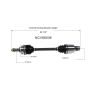 GSP NCV68036 99-02 Suzuki Esteem (1.8) CV Axle Assembly  - Front Right