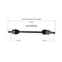 GSP NCV68052 2014 Subaru Forester CV Axle Assembly  - Front