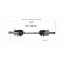 GSP NCV68053 07-09 Suzuki SX4 Base CV Axle Assembly  - Front Left