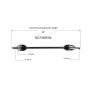 GSP NCV68504 95-00 Suzuki Esteem (1.6) CV Axle Assembly  - Front Right